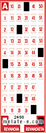 Volante ganador del sorteo 2498 de Revanchita