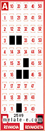 Volante ganador del sorteo 2509 de Revanchita