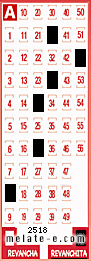 Volante ganador del sorteo 2518 de Revanchita