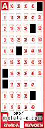 Volante ganador del sorteo 2520 de Revanchita