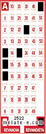 Volante ganador del sorteo 2522 de Revanchita