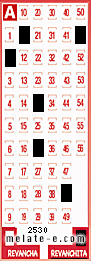 Volante ganador del sorteo 2530 de Revanchita