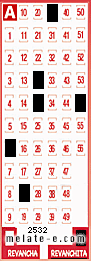 Volante ganador del sorteo 2532 de Revanchita