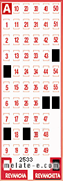 Volante ganador del sorteo 2533 de Revanchita