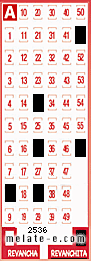 Volante ganador del sorteo 2536 de Revanchita