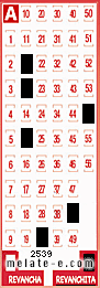 Volante ganador del sorteo 2539 de Revanchita