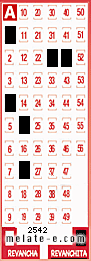Volante ganador del sorteo 2542 de Revanchita