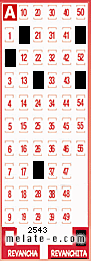 Volante ganador del sorteo 2543 de Revanchita