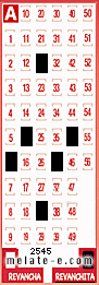 Volante ganador del sorteo 2545 de Revanchita