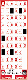Volante ganador del sorteo 2547 de Revanchita