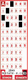 Volante ganador del sorteo 2549 de Revanchita