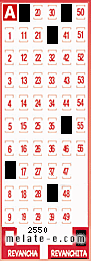 Volante ganador del sorteo 2550 de Revanchita
