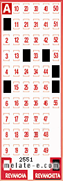 Volante ganador del sorteo 2551 de Revanchita