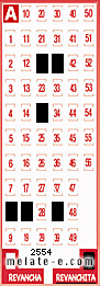 Volante ganador del sorteo 2554 de Revanchita