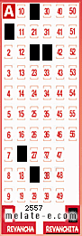 Volante ganador del sorteo 2557 de Revanchita