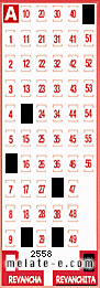 Volante ganador del sorteo 2558 de Revanchita