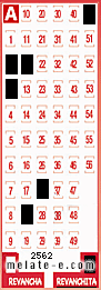 Volante ganador del sorteo 2562 de Revanchita