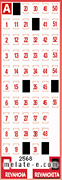 Volante ganador del sorteo 2568 de Revanchita