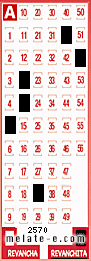 Volante ganador del sorteo 2570 de Revanchita