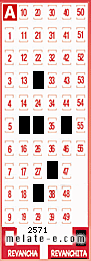 Volante ganador del sorteo 2571 de Revanchita