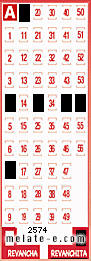 Volante ganador del sorteo 2574 de Revanchita