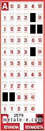 Volante ganador del sorteo 2579 de Revanchita