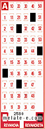 Volante ganador del sorteo 2580 de Revanchita