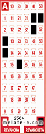 Volante ganador del sorteo 2584 de Revanchita