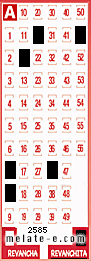 Volante ganador del sorteo 2585 de Revanchita