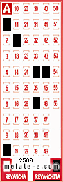 Volante ganador del sorteo 2589 de Revanchita