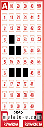 Volante ganador del sorteo 2592 de Revanchita