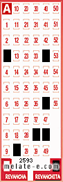 Volante ganador del sorteo 2593 de Revanchita