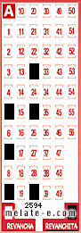 Volante ganador del sorteo 2594 de Revanchita