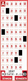 Volante ganador del sorteo 2597 de Revanchita