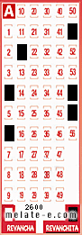 Volante ganador del sorteo 2600 de Revanchita