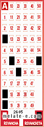 Volante ganador del sorteo 2605 de Revanchita