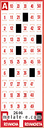 Volante ganador del sorteo 2606 de Revanchita