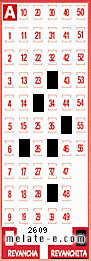 Volante ganador del sorteo 2609 de Revanchita