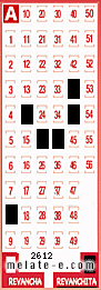 Volante ganador del sorteo 2612 de Revanchita
