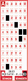 Volante ganador del sorteo 2613 de Revanchita