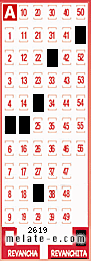 Volante ganador del sorteo 2619 de Revanchita