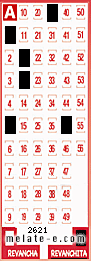 Volante ganador del sorteo 2621 de Revanchita