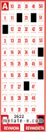 Volante ganador del sorteo 2622 de Revanchita