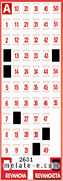 Volante ganador del sorteo 2631 de Revanchita