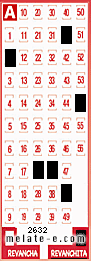 Volante ganador del sorteo 2632 de Revanchita