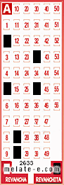 Volante ganador del sorteo 2633 de Revanchita