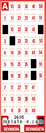 Volante ganador del sorteo 2635 de Revanchita