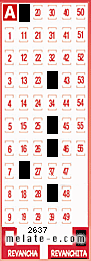 Volante ganador del sorteo 2637 de Revanchita