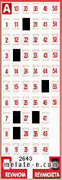 Volante ganador del sorteo 2643 de Revanchita