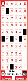 Volante ganador del sorteo 2644 de Revanchita